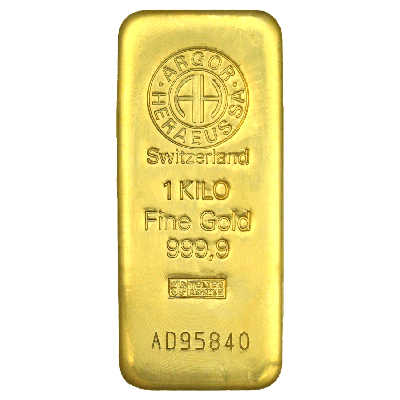 argo heraeus gold bar 1000g